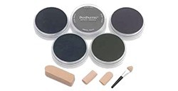 PANPASTEL SET 5 COLORI - OMBRE SCURE + ACCESSORI