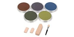 PANPASTEL SET 5 COLORI - OMBRE EXTRA SCURE + ACCESSORI