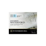 SAUNDERS WATERFORD BLOCCO CARTA PER ACQUERELLO COLLATO 4 LATI 20 FOGLI 300 G GRANA FINE