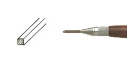 BURIN 2.4 X 2.4 MM 60º LONGUEUR 205 MM