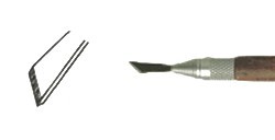 BURIN 5 MM LARGEUR 205 MM LONGUEUR