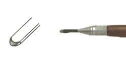 BURIN LANGUE DE CHAT 4 MM LARGEUR 205 MM LONGUEUR