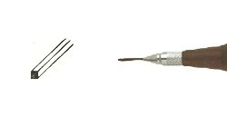 BULINO MANICO A FUNGO 2.4 X 2.4 MM 60º LUNGHEZZA: 115 MM