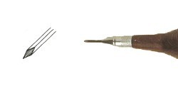 BULINO MANICO A FUNGO 1.5 X 1.5 MM 30º LUNGHEZZA: 115 MM