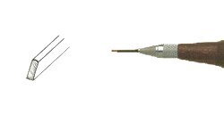 BULINO MANICO A FUNGO 1.5 X 1.5 MM LUNGHEZZA: 115 MM