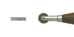 ROULETTE DURCHMESSER: 20 X 5 MM RASTERWEITE: 1 MM LÄNGE: 140 MM