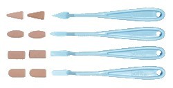 SOFFT MISCHPACKUNG MIT 4 MALMESSER + 8 STECKSCHWÄMME