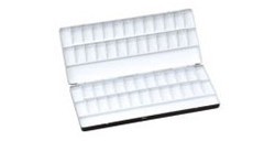 HOLBEIN EMPTY ALUMINIUM FOLDING PALETTE FOR WATERCOLOUR 52 WELLS REF. 1130-70