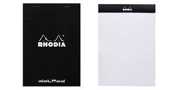 RHODIA DOT PAD 80 FOGLI PUNTINATI 5 MM - 80 G COPERTINA NERA SPILLATA