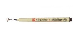 ROTULADOR SAKURA PIGMA GRAPHIC PUNTA DE 1 MM SEPIA