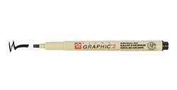 ROTULADOR SAKURA PIGMA GRAPHIC PUNTA DE 3 MM NEGRO