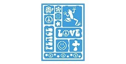 DECOART STENCIL AUTOADESIVO LOVE AGS 200