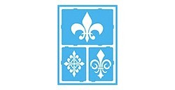 DECOART STENCIL AUTOADESIVO FIORE DI LYS AGS215