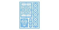 DECOART STENCIL AUTOADESIVO ISPIRAZIONE ROMANICA DCPS 06
