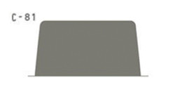 PRINCETON CATALYST CONTOUR SPATOLA IN NYLON N. 81 GRIGIO (62X48MM)