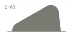 PRINCETON CATALYST CONTOUR SPATOLA IN NYLON N. 82 GRIGIO (64X54MM)