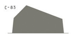 PRINCETON CATALYST CONTOUR SPATOLA IN NYLON N. 83 GRIGIO (57X48MM)