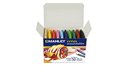 MANLEY ASTUCCIO 50 PASTELLI A CERA ACQUERELLABILI IN COLORI ASSORTITI RFA-450