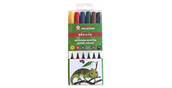 SAKURA KOI COLORING BRUSH PEN SET 6 ASSORTED COLOURS