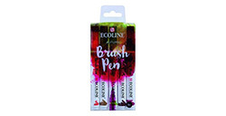 ECOLINE BRUSH PEN ESTUCHE PLÁSTICO CON 5 ROTULADORES DE COLORES SURTIDOS - TONOS OTOÑO