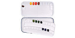 MIJELLO DOUBLE DECKER AIRTIGHT TAVOLOZZA PER ACQUERELLO CON 40 POZZETTI