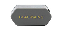 BLACKWING LONG POINT GREY SHARPENER + 2 SPARE SHEETS