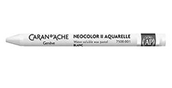 CARAN D'ACHE NEOCOLOR II PASTELLI A CERA ACQUERELLABILI WHITE 001