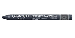 CARAN D'ACHE NEOCOLOR II PASTELLI A CERA ACQUERELLABILI GREYISH BLACK 008