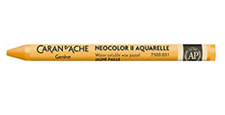 CARAN D'ACHE NEOCOLOR II PASTELLI A CERA ACQUERELLABILI ORANGISH YELLOW 031