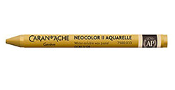 CARAN D'ACHE NEOCOLOR II WATER-SOLUBLE WAX PASTEL GOLDEN OCHRE 033
