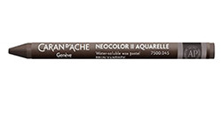 CARAN D'ACHE NEOCOLOR II WATER-SOLUBLE WAX PASTEL VANDYCKE BROWN 045