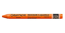 CARAN D'ACHE NEOCOLOR II PASTELLI A CERA ACQUERELLABILI FLAME RED 050