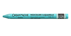 CARAN D'ACHE NEOCOLOR II PASTELLI A CERA ACQUERELLABILI TURQUOISE GREEN 191
