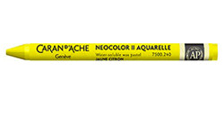 CARAN D'ACHE NEOCOLOR II PASTELLI A CERA ACQUERELLABILI LEMON YELLOW 240