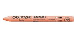 CARAN D'ACHE NEOCOLOR I WATER-RESISTANT WAX PASTEL SALMON 051