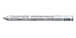 CARAN D'ACHE NEOCOLOR I PASTEL DE CERA PERMANENTE PLATA METÁLICA 498