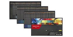 CARAN D'ACHE MUSEUM SCATOLA CARTONE ASSORTITA 76 MATITE ACQUERELLABILI + 2 COLORI