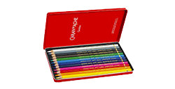 CARAN D'ACHE PABLO SCATOLA METALLO ASSORTITA 12 MATITE
