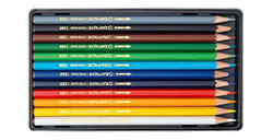 CARAN D'ACHE PRISMALO SCATOLA METALLO 12 MATITE ACQUERELLABILI