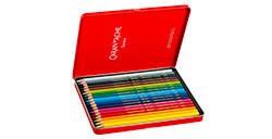 CARAN D'ACHE SUPRACOLOR SOFT SCATOLA METALLO ASSORTITA 18 MATITE ACQUERELLABILI