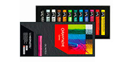 CARAN D'ACHE NEOPASTEL CARDBOARD BOX SET 12 OIL PASTELS