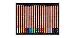 CARAN D'ACHE PASTEL PENCIL BOX SET 20 ASSORTED COLOURS