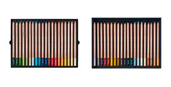 CARAN D'ACHE PASTEL PENCIL BOX SET 40 ASSORTED COLOURS