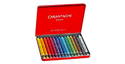 CARAN D'ACHE NEOCOLOR II WATER-SOLUBLE WAX PASTEL BOX 15 COLOURS