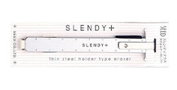 SEED SLENDY PLUS PORTE-GOMME ULTRA-PLAT EN ACIER AVEC CLIP 2.2 MM CHROMÉ