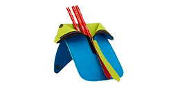 VIARCO PENCIL JACKET PORTAMATITE IN PELLE CON 3 MATITE HB COLORE BLU