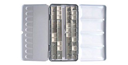 RAW ART MATERIALS CAJA ACUARELA METÁLICA CON 48 MEDIOS GODETS VACIOS