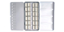 RAW ART MATERIALS WATERCOLOUR METAL BOX + 24 EMPTY PANS