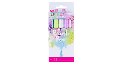ECOLINE BRUSH PEN ESTUCHE CARTÓN CON 5 ROTULADORES DE COLORES SURTIDOS - TONOS PASTEL