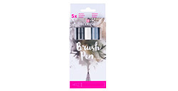 ECOLINE BRUSH PEN ESTUCHE CARTÓN CON 5 ROTULADORES DE COLORES SURTIDOS - TONOS SOMBRA